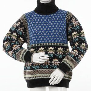 Vintage 80’s The Import Workshop Wool Blend Floral Pullover Sweater – Small